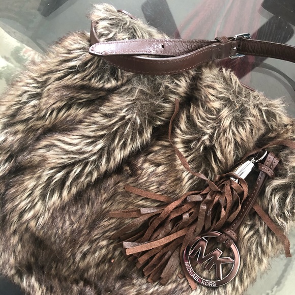 Michael Kors Handbags - Michael Kors Vintage Fur Purse